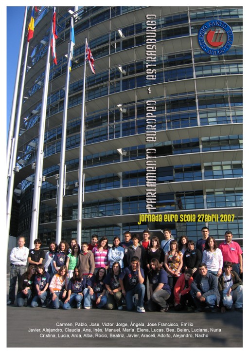 Colegio SAnto Toms en el Parlamento Europeo de Estrasburgo